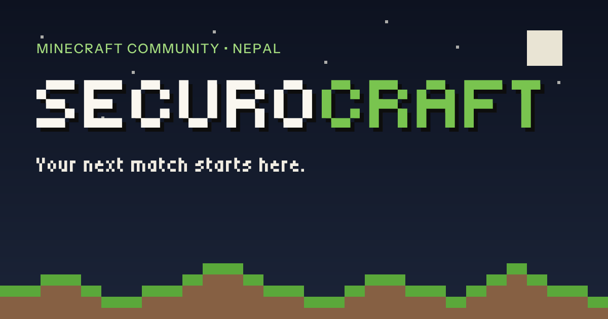 SecuroCraft: Competitive Minecraft events from Nepal